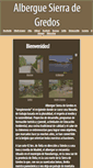 Mobile Screenshot of alberguesierradegredos.net